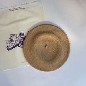 New Beige Merino Wool French Style Beret.